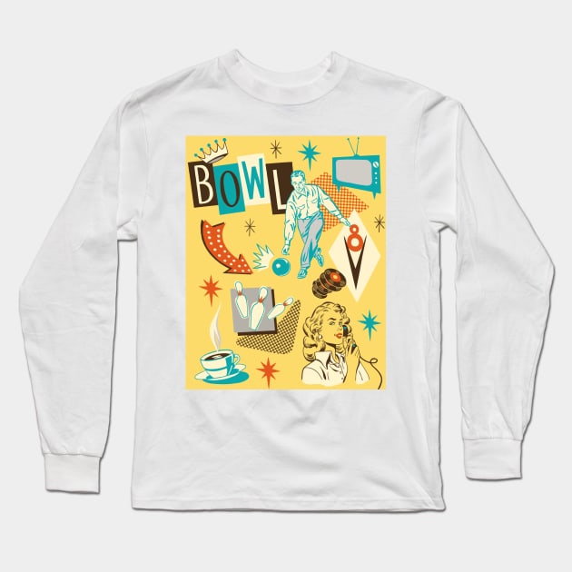 Bowl-a-Rama Long Sleeve T-Shirt by Ruby Ritz